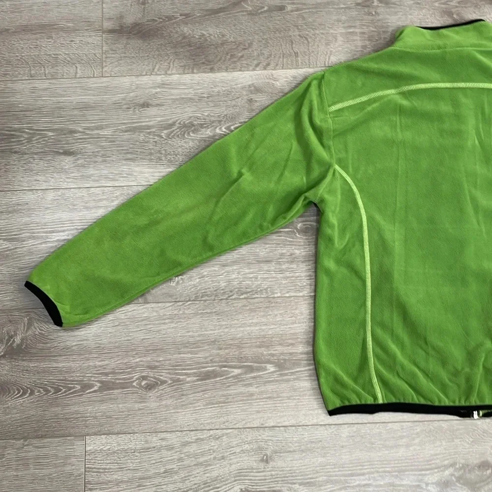 Creblet Full Zip Fleece Jacket Green Black Size 42